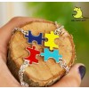 Кулон для четверых друзей "Best Friends. Цветные пазлы". Цена за 1 комплект